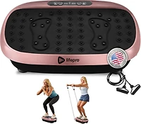 LifePro Compact Vibration Plate Exercise Machine, Mini Full Body Vibration Platform for Lymphatic Drainage & Pain Relief