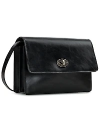 Patricia Nash Livana Small Vintage Distressed Leather Crossbody Bag