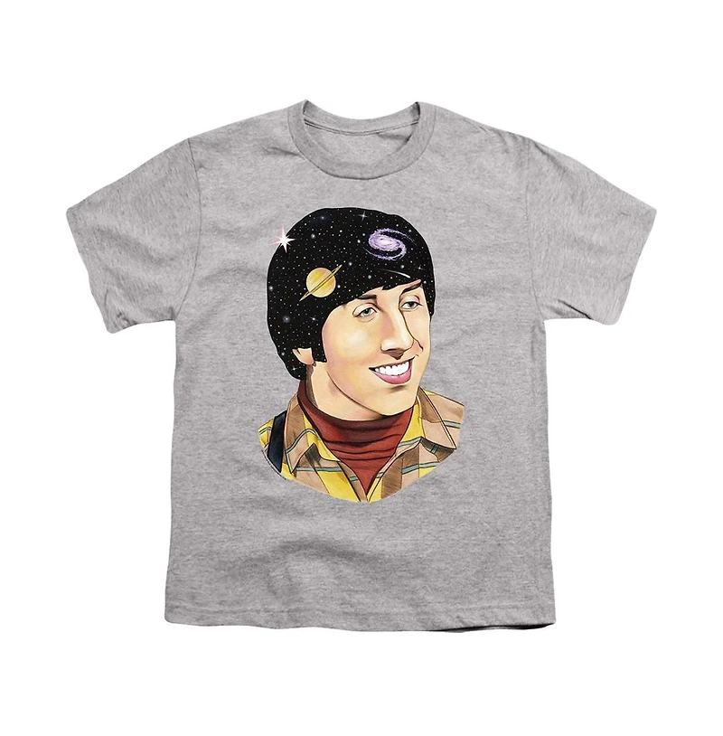 Big Bang Theory Boys Howard Space Short Sleeve Juvenile Tee / T-Shirt