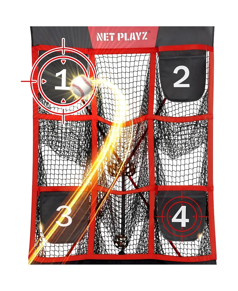 Net Playz 9 Pocket Strike Zone Baseball Net