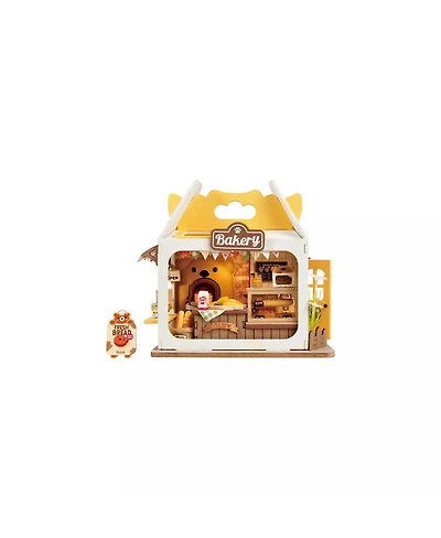 Robotime Diy Craft Kits for Teens 7" Miniature House Kit, Diy Book Nook Kit Gifts for Girls Boys Desk Indoor Decor, Multicolored, 4.1''3.2''7.2