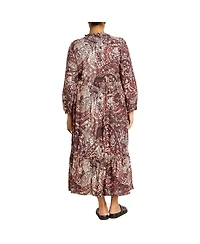 Plus Gaia Print Dress