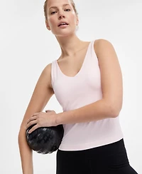 Id Ideology Women's Studio Sleeveless V-Neck Top, Exclusively at Macy's