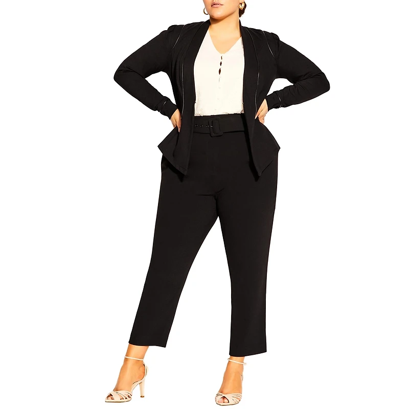 City Chic Women's Piping Praise Jacket
