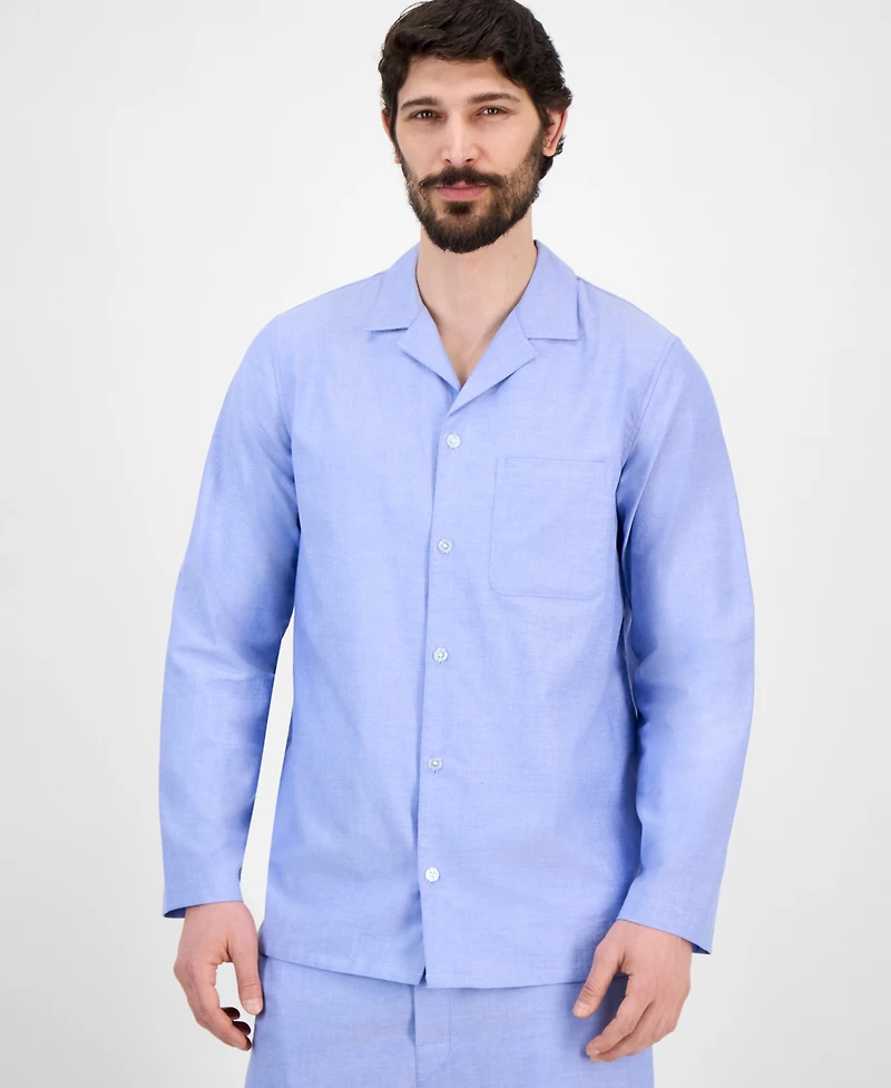 Club Room Men's Oxford Pajama Set, Exclusively at Macy's