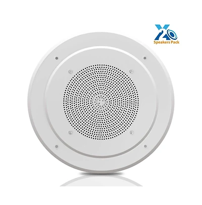 Pyle 8" In-Wall / Ceiling Commercial Pa Speaker with 100V Transformer Tap, 200W Max Power Output