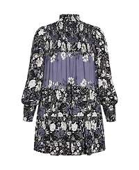 City Chic Plus Cassia Placement Dress