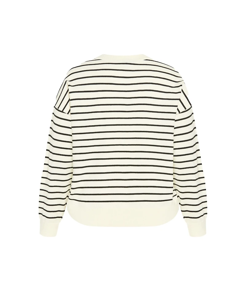 City Chic Plus Size Stripe Lilia Sweater