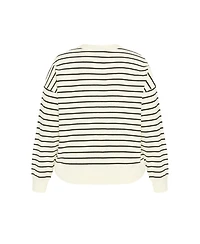 City Chic Plus Size Stripe Lilia Sweater
