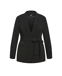 City Chic Plus Size Belted Yasmine Jacket