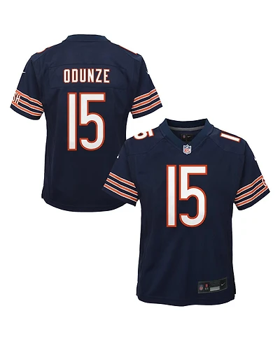 Nike Big Boys and Girls Rome Odunze Navy Chicago Bears Team Game Jersey