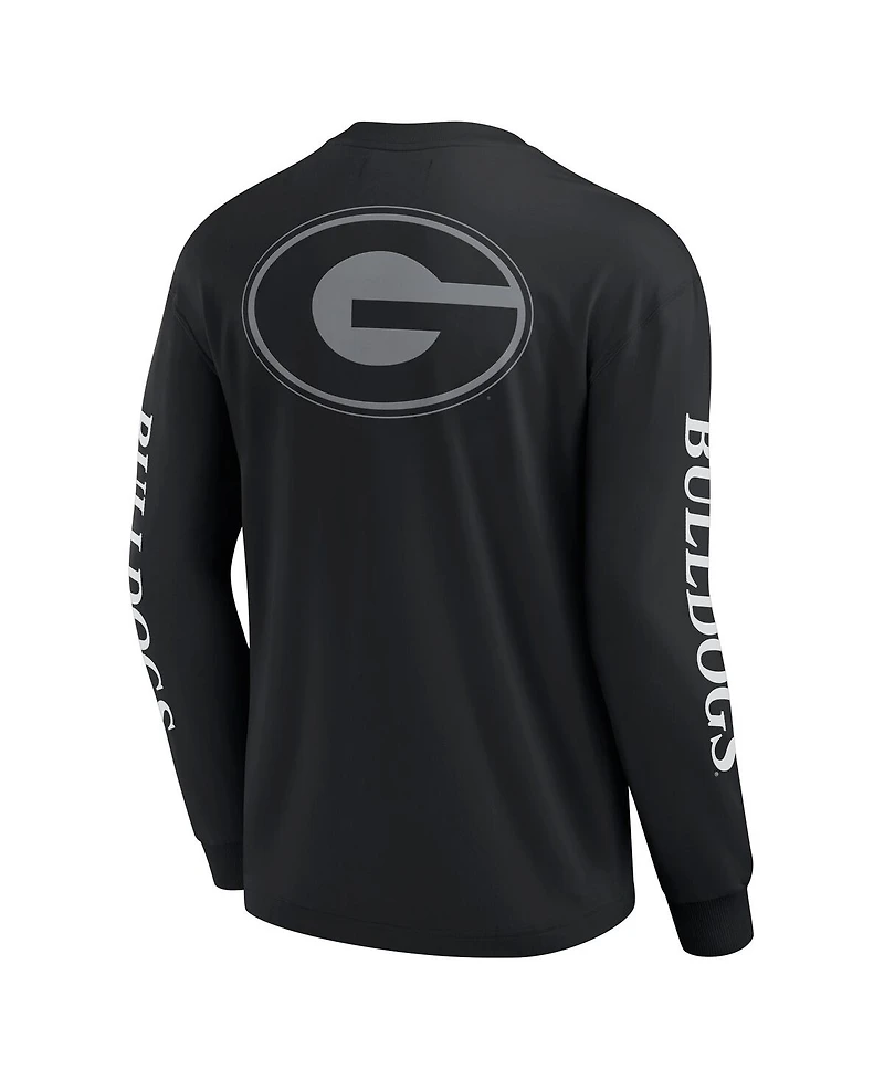 Fanatics Men's Black Georgia Bulldogs Strive Long Sleeve T-Shirt