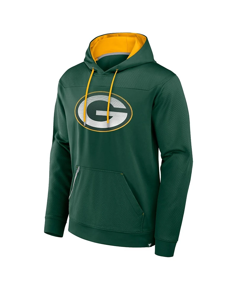 Fanatics Men's Green Green Bay Packers Defender Pullover Hoodie