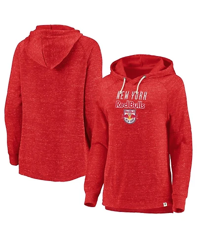 Fanatics Women's Red New York Red Bulls Faded Script Pullover Hoodie