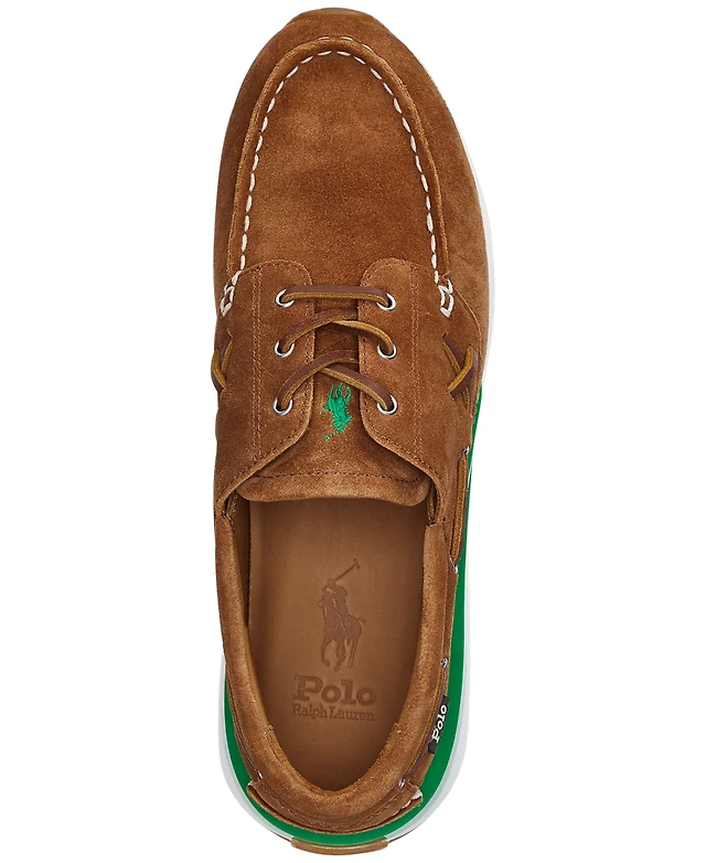 Polo Ralph Lauren Men's Train 89 Suede Moc-Toe Sneaker Arden Fair