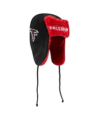 New Era Men's Black Atlanta Falcons Helmet Head Trapper Knit Hat
