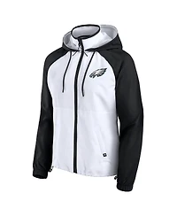 Fanatics Women's White Philadelphia Eagles Full-Zip Anorak Hoodie Jacket