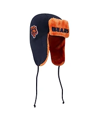 New Era Men's Navy Chicago Bears Helmet Head Trapper Knit Hat
