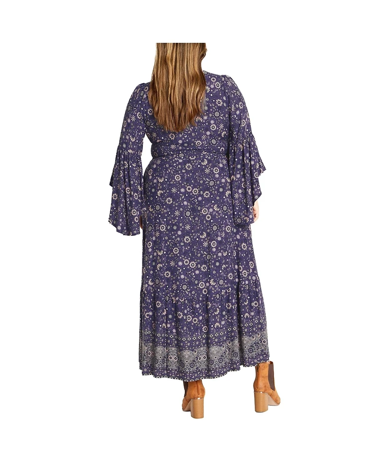 Plus Belle Wrap Maxi Dress