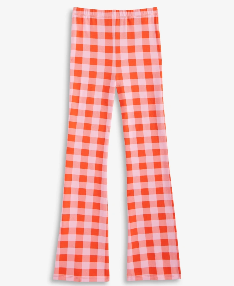 Epic Threads Little & Big Girls Gingham Flared-Leg Pants, Exclusively at Macy's