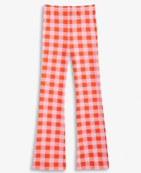 Epic Threads Little & Big Girls Gingham Flared-Leg Pants, Exclusively at Macy's