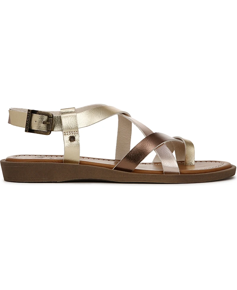 Blowfish Malibu Women's Devon 3 Toe Loop Strappy Flat Sandals