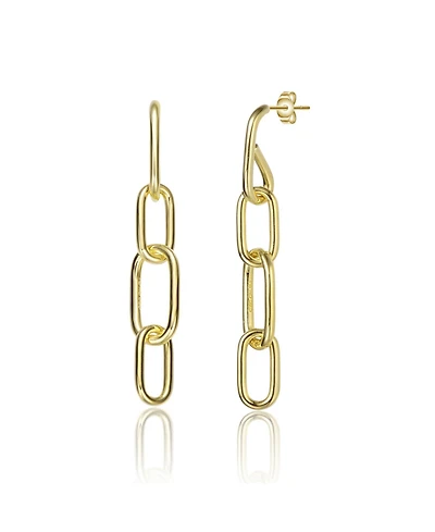 14K Gold Plated Chain Drop Earrings
