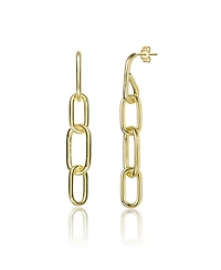 14K Gold Plated Chain Drop Earrings