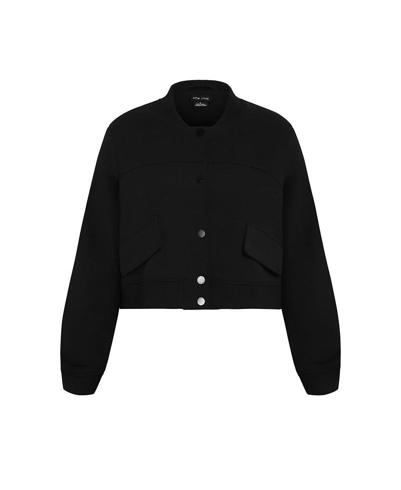 City Chic Plus Ivy Bomber Jacket