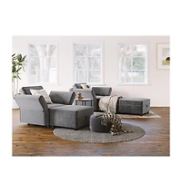 gaomon 87.4" Chenille Reversible Sectional Sofa, 5-Seater Modular Sectional Sofa, Comfy Sectional Sleeper Sofa Couch with Chaise, U-Shape Modular Couc