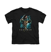 Aquaman Movie Boys Trident Short Sleeve Tee / T-Shirt