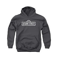 Sesame Street Youth One Color Logo Pull Over Hoodie