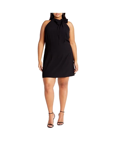 City Chic Plus Karter Bow Dress
