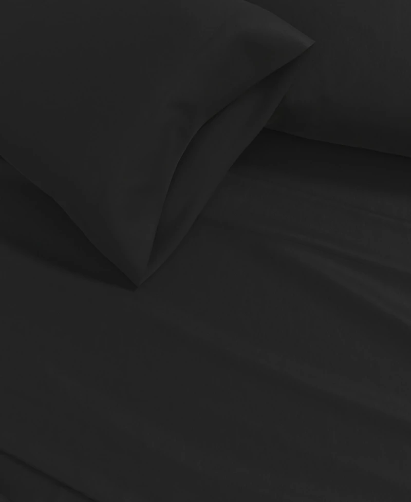 Linery & Co. Turkish Cotton Double-Brushed Solid Color Flannel Bed Sheet Set