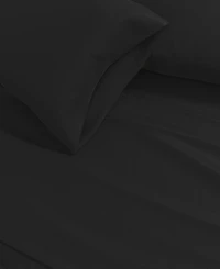 Linery & Co. Turkish Cotton Double-Brushed Solid Color Flannel Bed Sheet Set