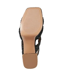 Marc Fisher Ltd Women's Caddy Square Toe Dress Sandals