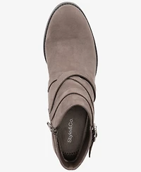 Style & Co Women's Zetaa Strappy Belt-Heel Booties, Created for Macy's