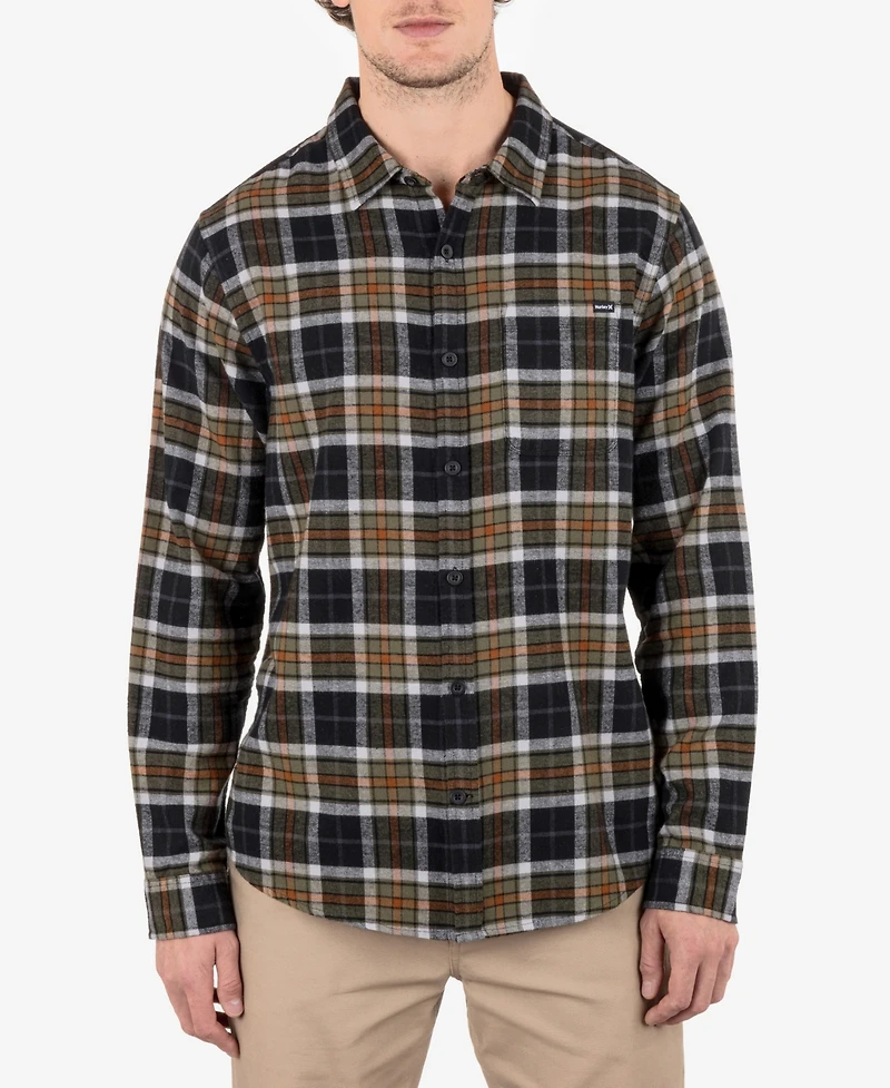 Hurley Men's Portland Flannel Long Sleeve shirt