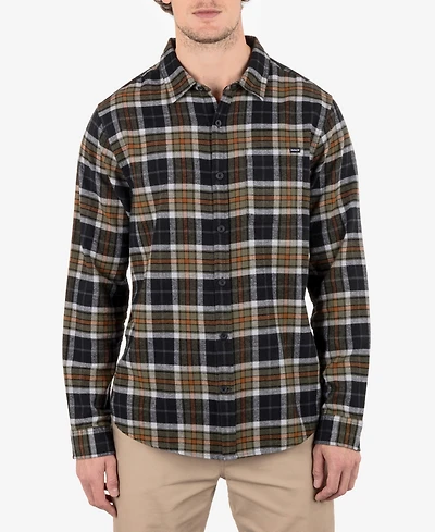 Hurley Men's Portland Flannel Long Sleeve shirt