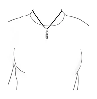 Bling Jewelry Divine Venus Of Willendorf Fertility Goddess Pendant Necklace Silver 16" Silk Cord