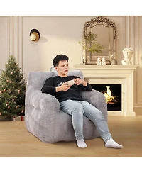 Bean Bag Chair with High-Density Memory Foam, Sofa Chair for Bedroom, Living Room, Office-The Pop Home