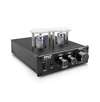 Pyle Bluetooth Tube Amplifier Stereo Receiver - 2 Vacuum Tube Power Amp, Cd/Dvd Inputs (L/R), 600W Peak Power