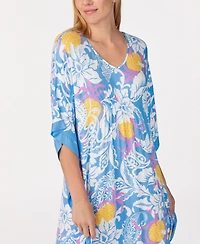 Ellen Tracy Women's Short 3/4 Sleeve Caftan