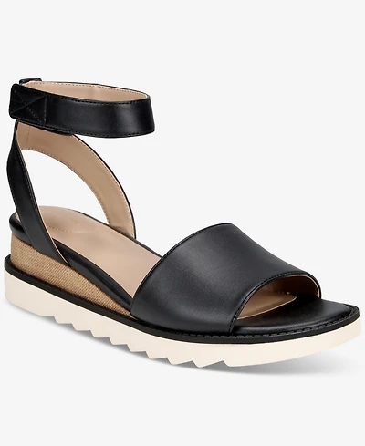 Giani Bernini Women's Constancia Ankle Strap Wedge Sandals, Created for Macy's