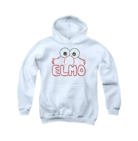 Sesame Street Youth Elmo Letters Pull Over Hoodie
