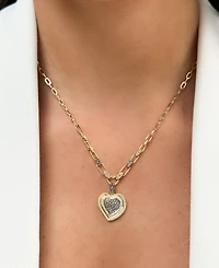 Godiva x Le Vian Diamond Heart Pendant Necklace (3/4 ct. t.w.) in 14k Yellow Gold, 17" + 2" extender