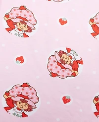 Strawberry Shortcake Little and Big Girls Short Sleeve Biker Shorts, 2-Piece Pajama Set
