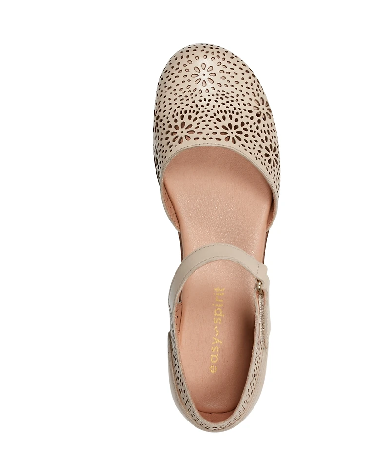 Easy Spirit Women's Denita Two-Piece Mary Jane Flats