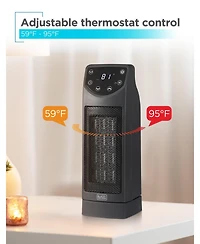 Oscillating Desktop Heater with Remote