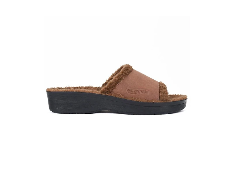 Aerothotic - Aspen Fuzzy Strap Ladies Arch Support Slides
